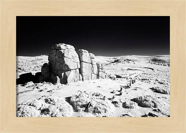 Haytor Rocks In Infrared
