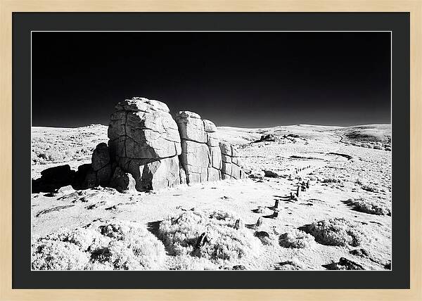 Haytor Rocks In Infrared
