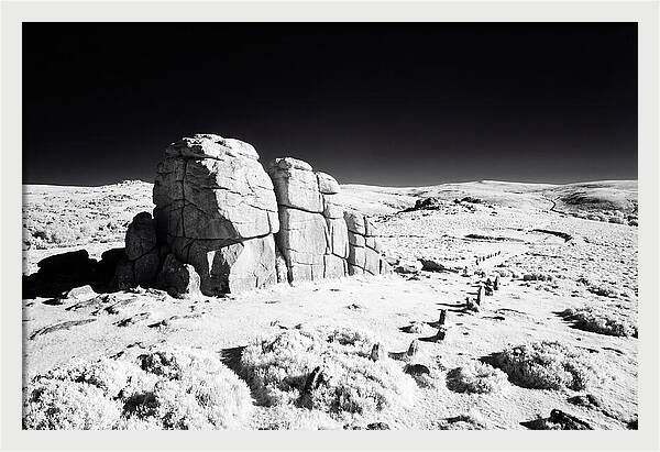 Haytor Rocks In Infrared