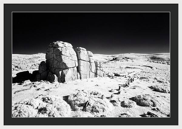Haytor Rocks In Infrared