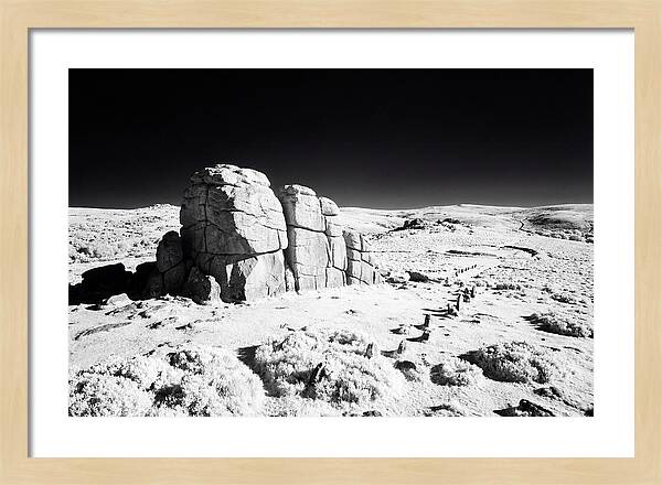 Haytor Rocks In Infrared