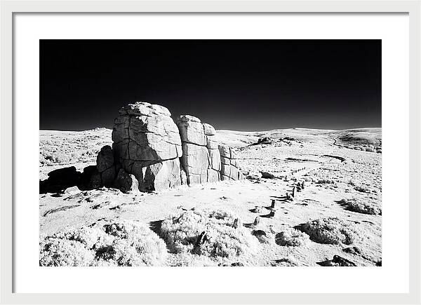 Haytor Rocks In Infrared