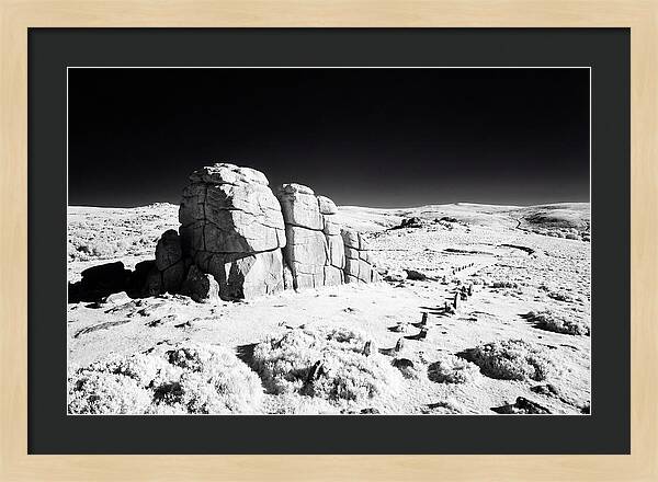 Haytor Rocks In Infrared