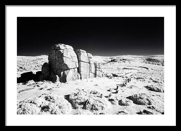 Haytor Rocks In Infrared