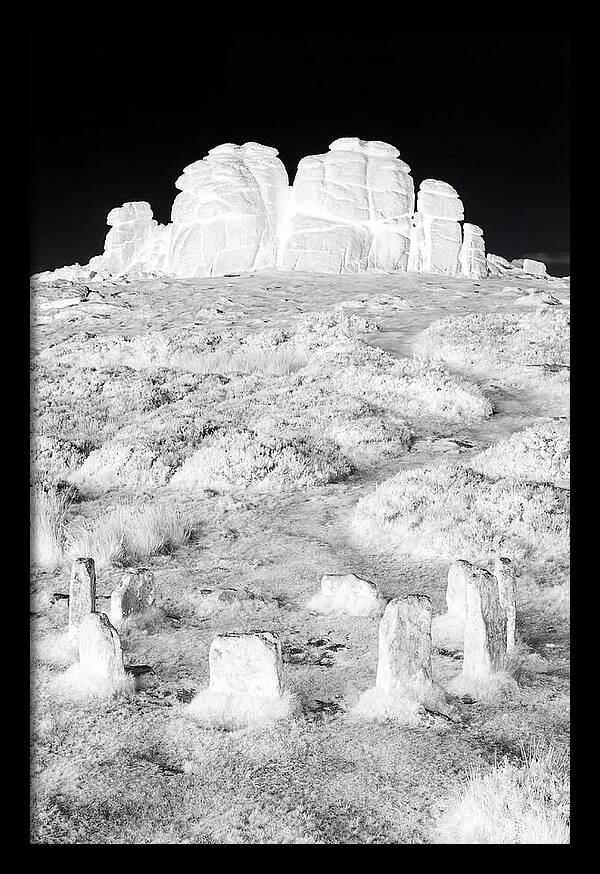 Haytor Rocks In Monochrome
