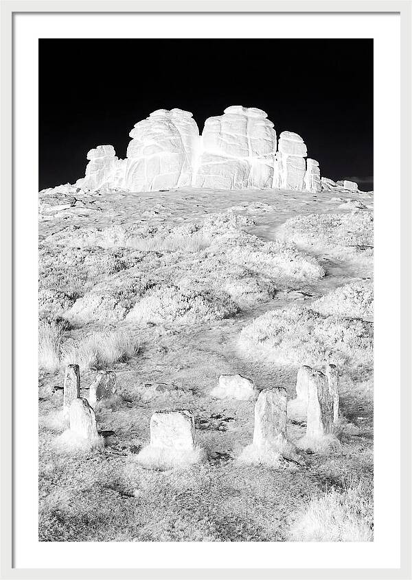 Haytor Rocks In Monochrome