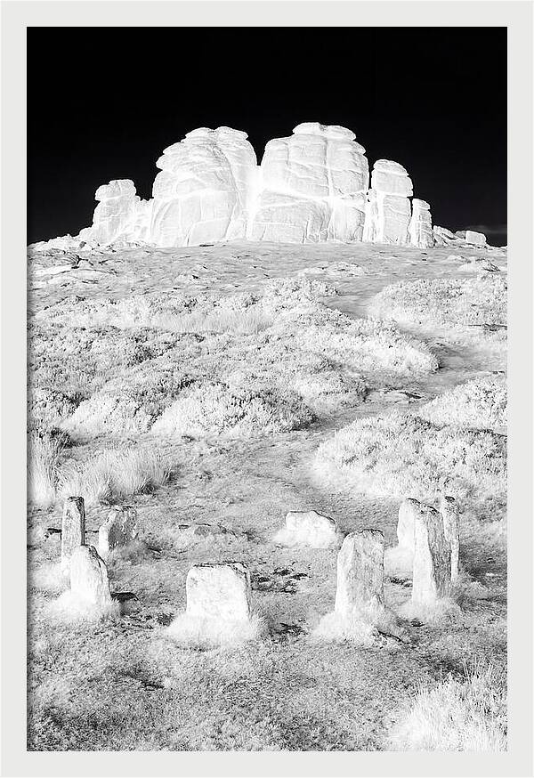 Haytor Rocks In Monochrome