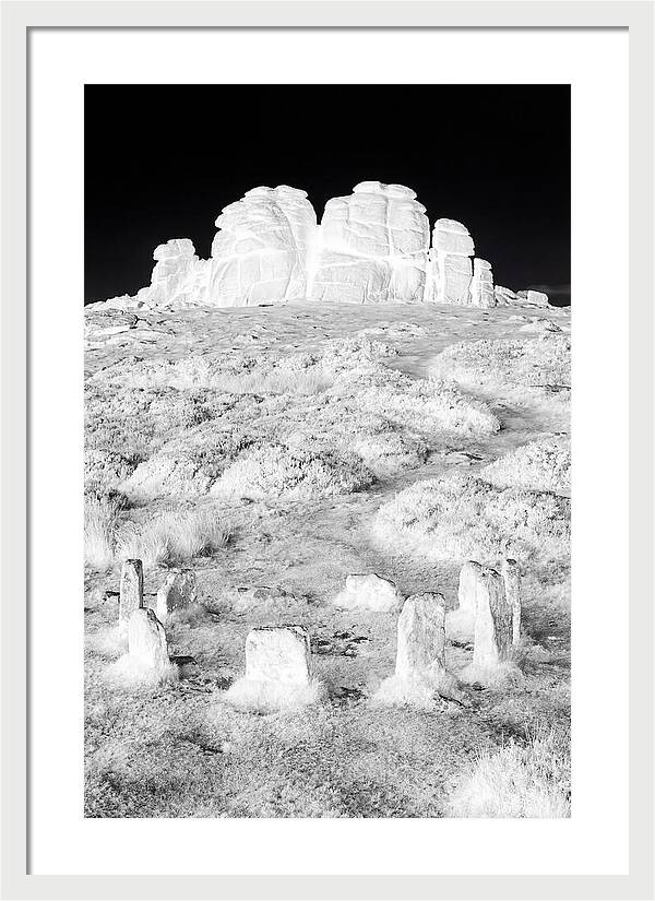 Haytor Rocks In Monochrome