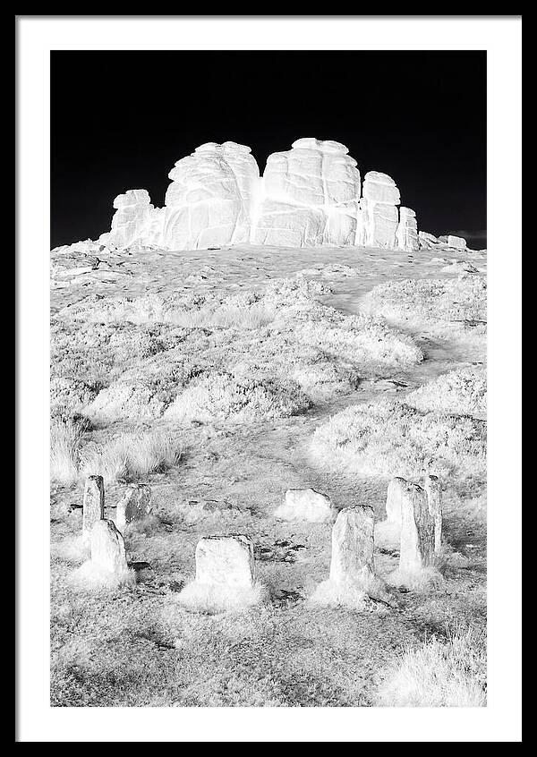 Haytor Rocks In Monochrome