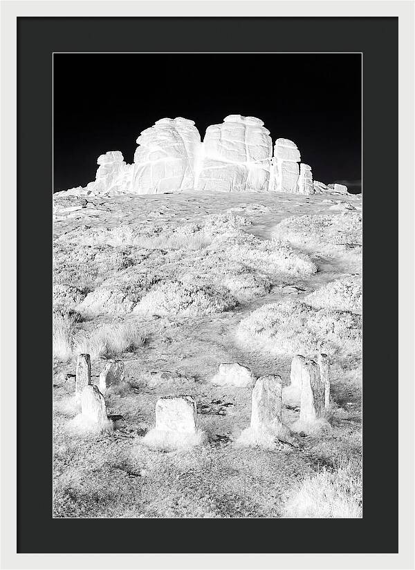 Haytor Rocks In Monochrome