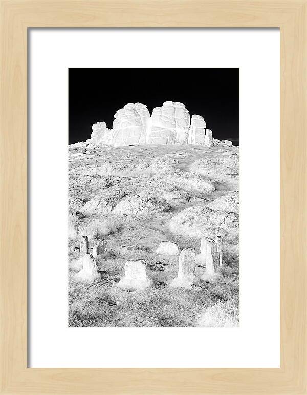 Haytor Rocks In Monochrome