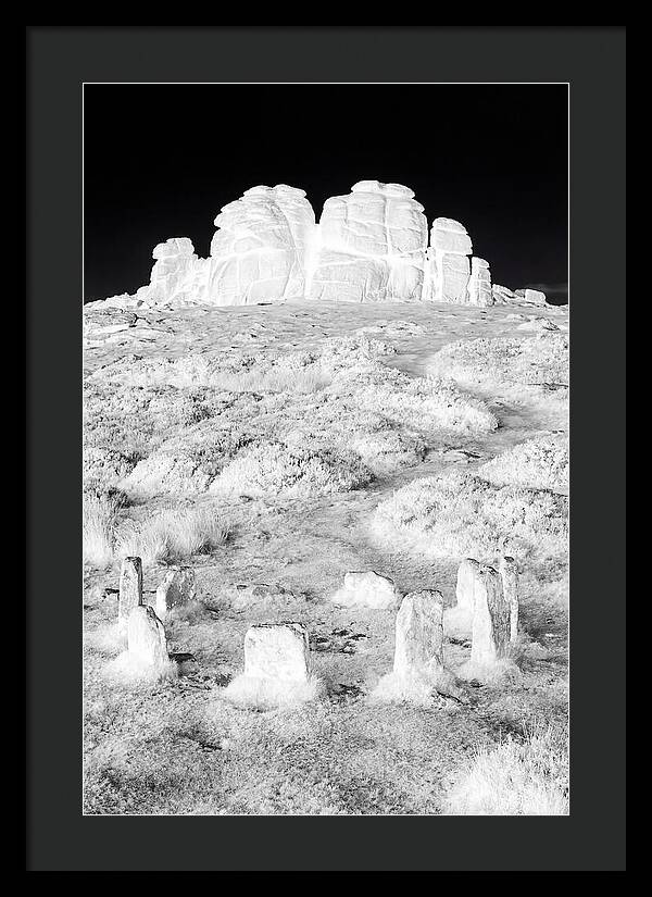Haytor Rocks In Monochrome