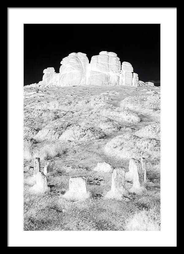 Haytor Rocks In Monochrome