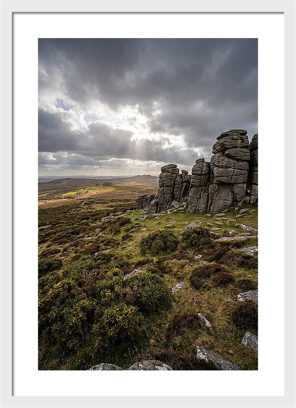 Haytor Rocks Under Dramatic Skies