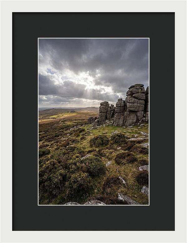 Haytor Rocks Under Dramatic Skies
