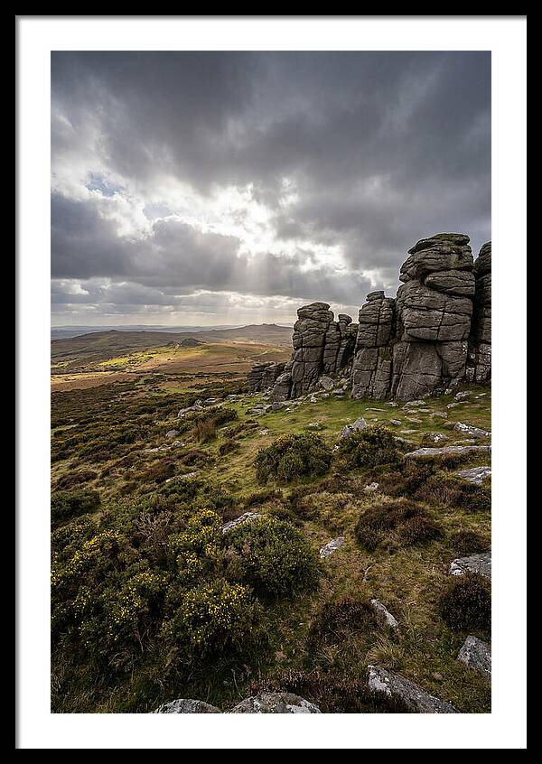 Haytor Rocks Under Dramatic Skies