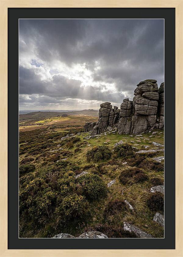 Haytor Rocks Under Dramatic Skies