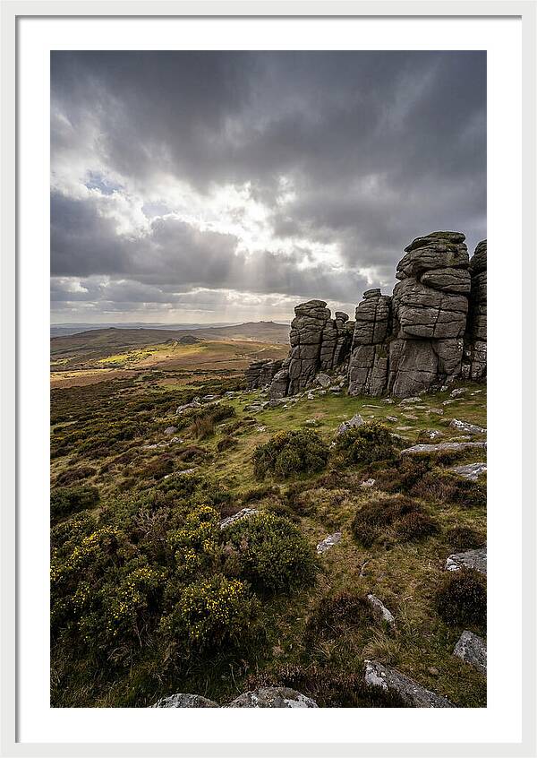 Haytor Rocks Under Dramatic Skies