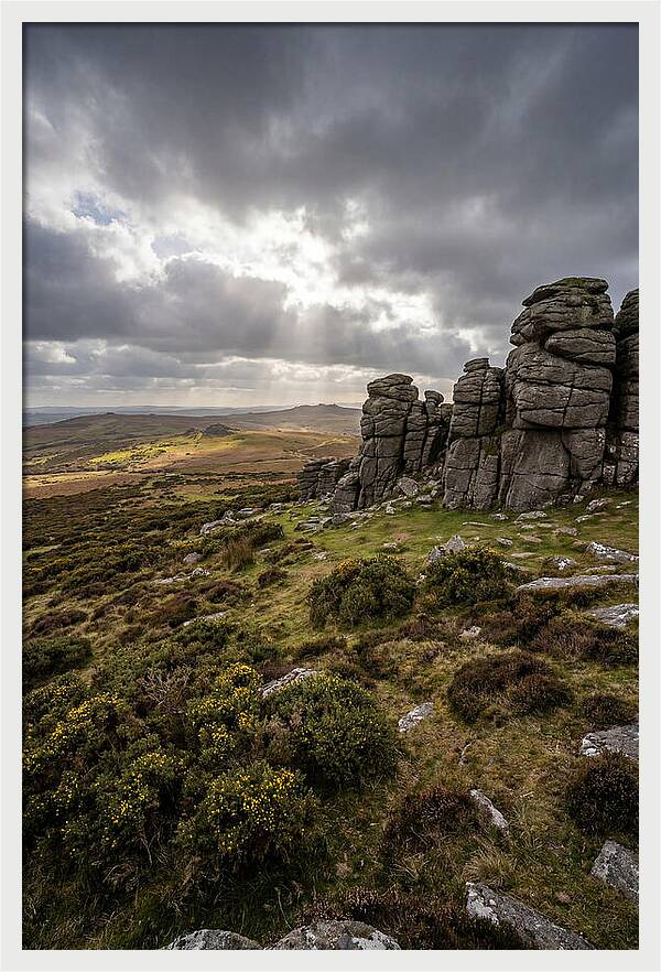 Haytor Rocks Under Dramatic Skies