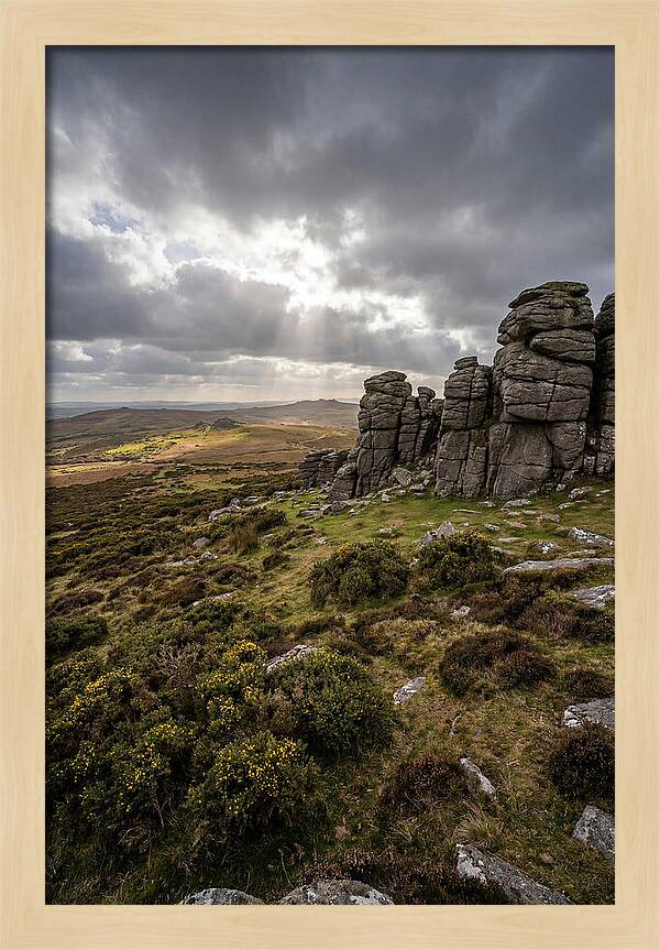 Haytor Rocks Under Dramatic Skies