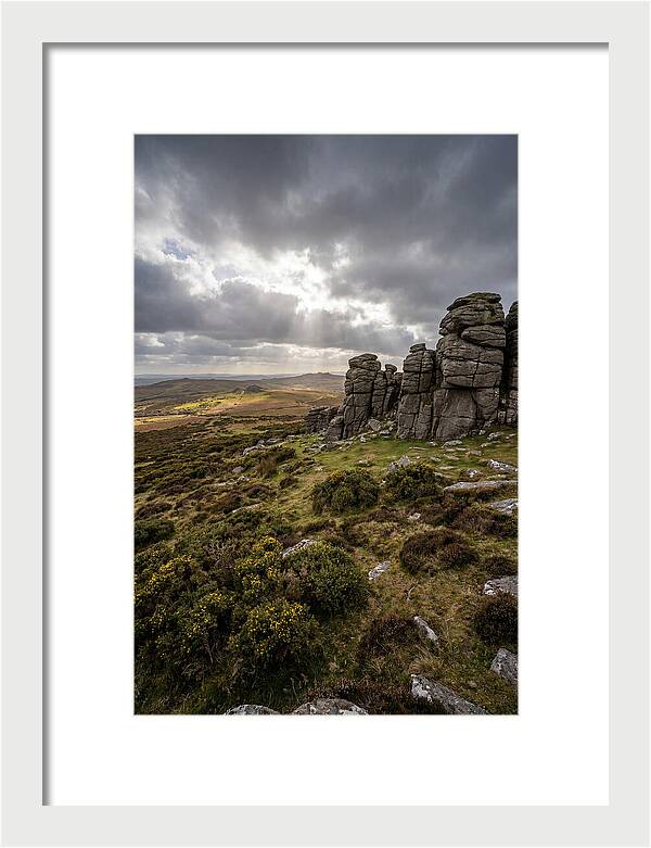 Haytor Rocks Under Dramatic Skies