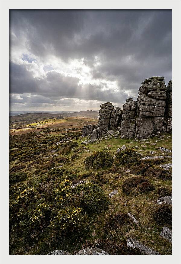 Haytor Rocks Under Dramatic Skies