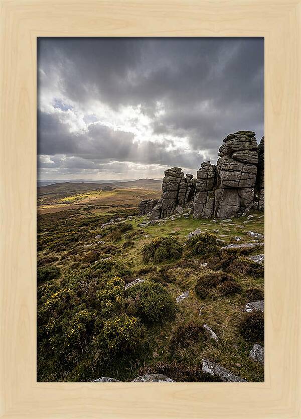 Haytor Rocks Under Dramatic Skies