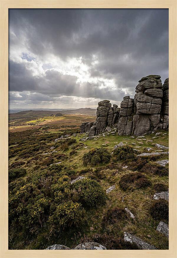 Haytor Rocks Under Dramatic Skies