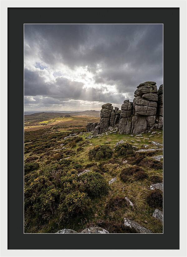 Haytor Rocks Under Dramatic Skies