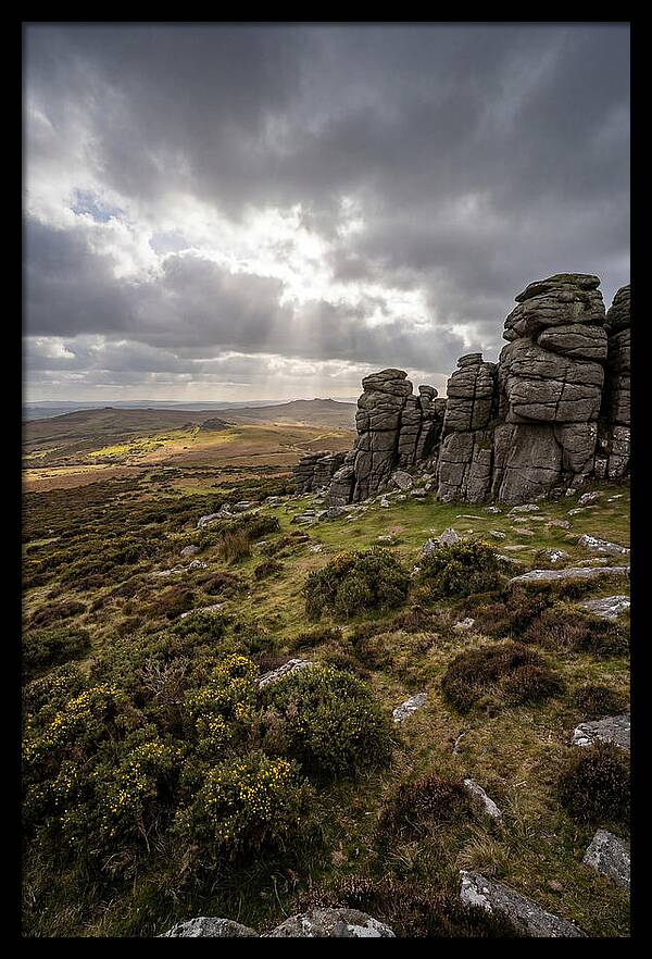 Haytor Rocks Under Dramatic Skies