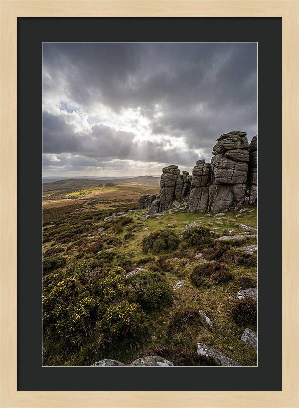 Haytor Rocks Under Dramatic Skies