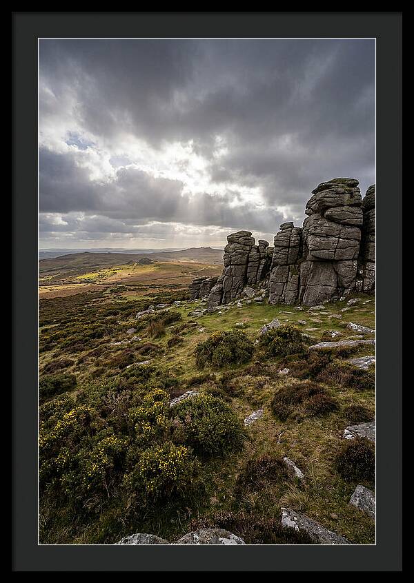 Haytor Rocks Under Dramatic Skies