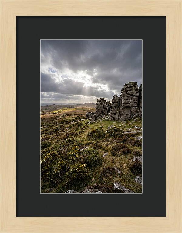Haytor Rocks Under Dramatic Skies