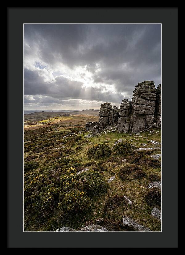 Haytor Rocks Under Dramatic Skies