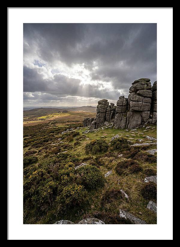 Haytor Rocks Under Dramatic Skies