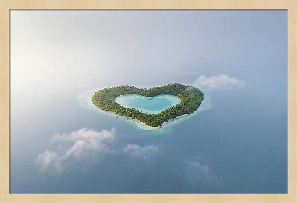 Heart Shaped Tropical Paradise