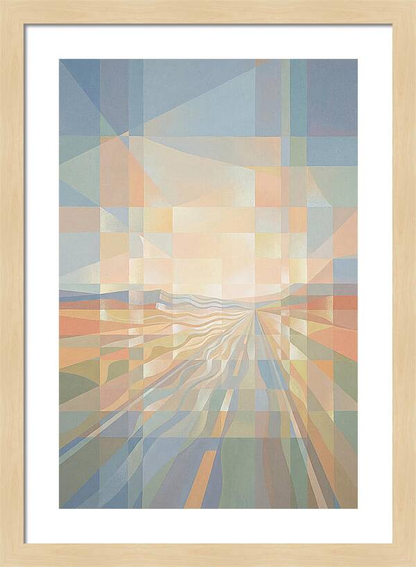 Heat Shimmer Over Desert Road