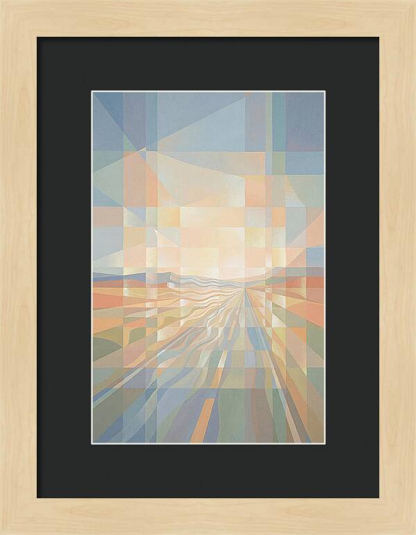 Heat Shimmer Over Desert Road