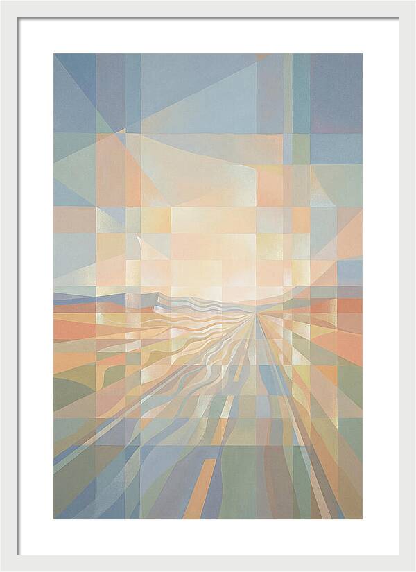 Heat Shimmer Over Desert Road