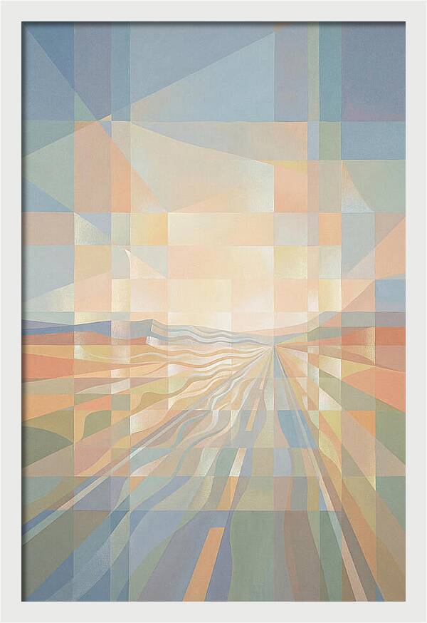 Heat Shimmer Over Desert Road