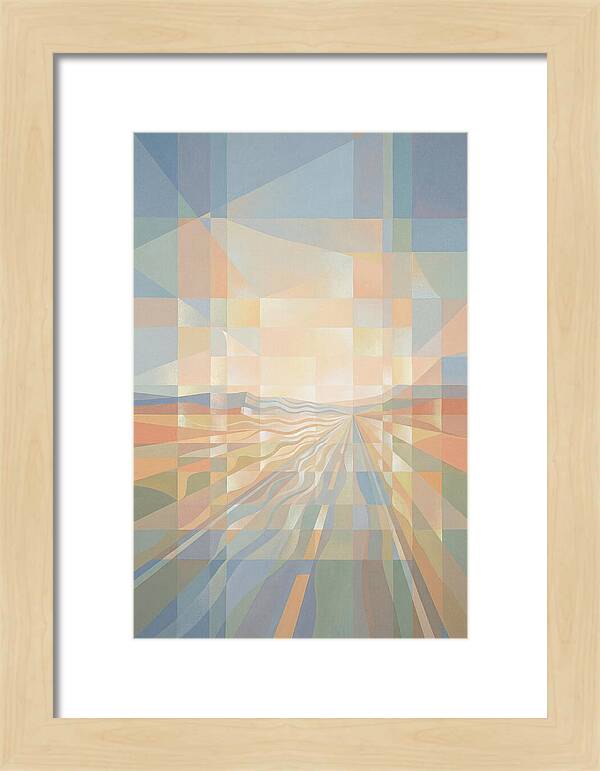 Heat Shimmer Over Desert Road