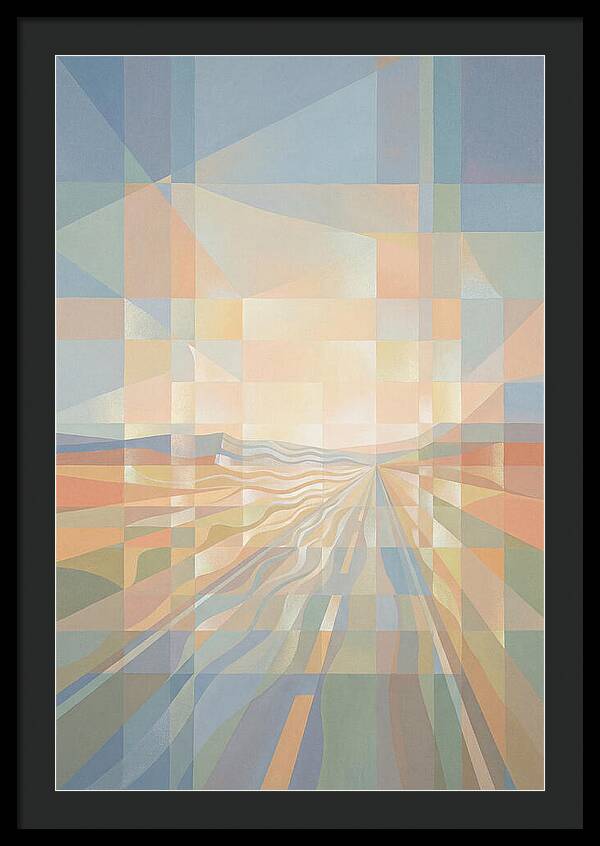 Heat Shimmer Over Desert Road