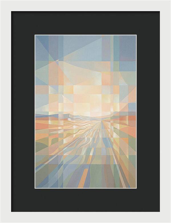 Heat Shimmer Over Desert Road