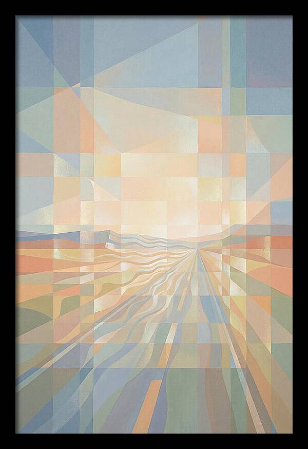 Heat Shimmer Over Desert Road