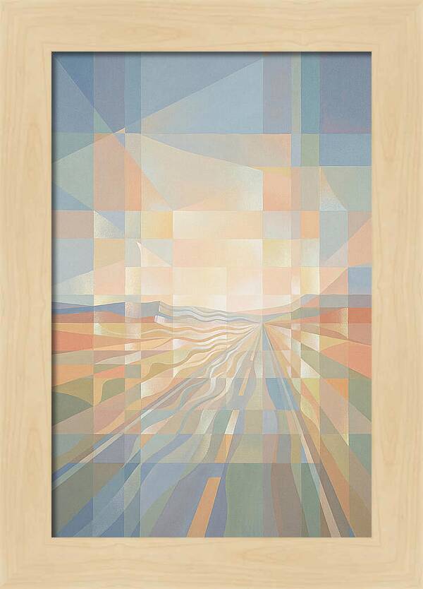 Heat Shimmer Over Desert Road