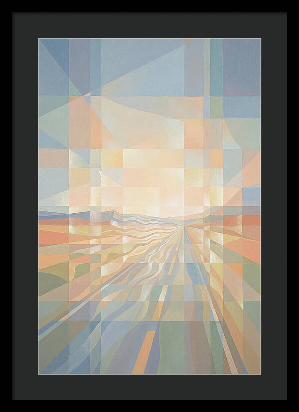 Heat Shimmer Over Desert Road