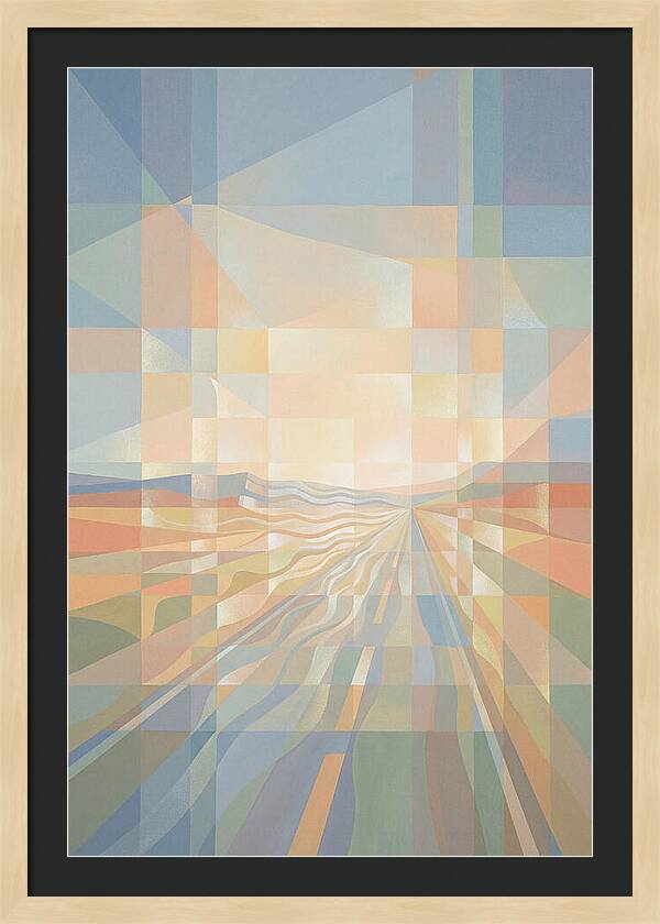 Heat Shimmer Over Desert Road