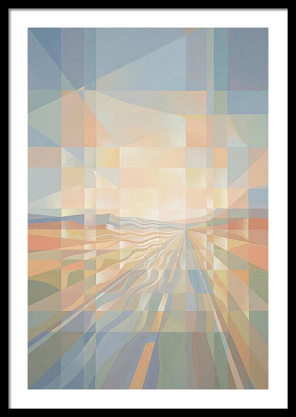 Heat Shimmer Over Desert Road