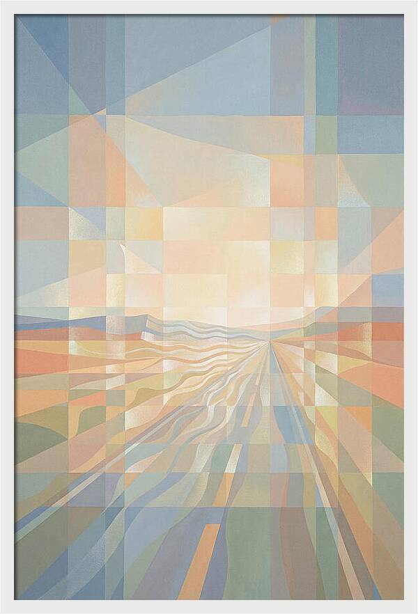 Heat Shimmer Over Desert Road