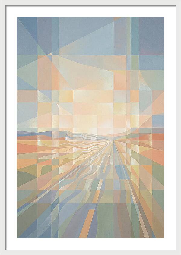 Heat Shimmer Over Desert Road